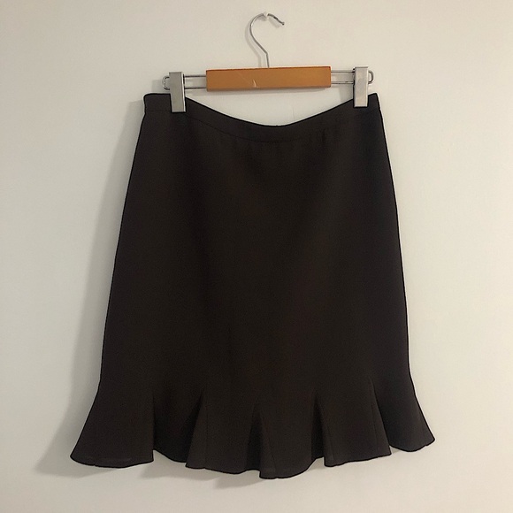 Y2K Brown Midi Skirt - Picture 1 of 4